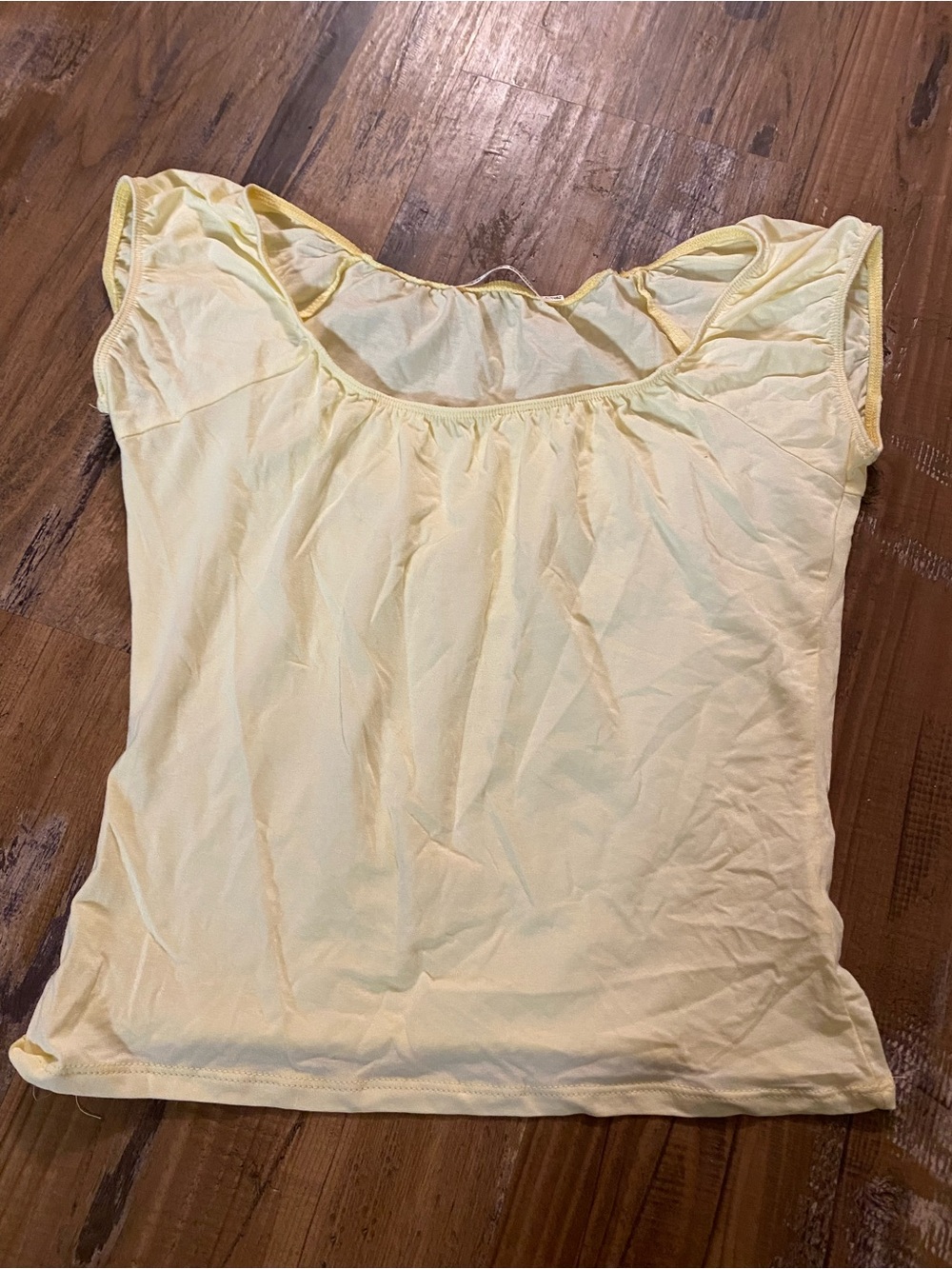 Butter Yellow Women's Scoop Neck Top